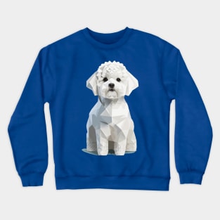 Geometric Bichon Frise Crewneck Sweatshirt